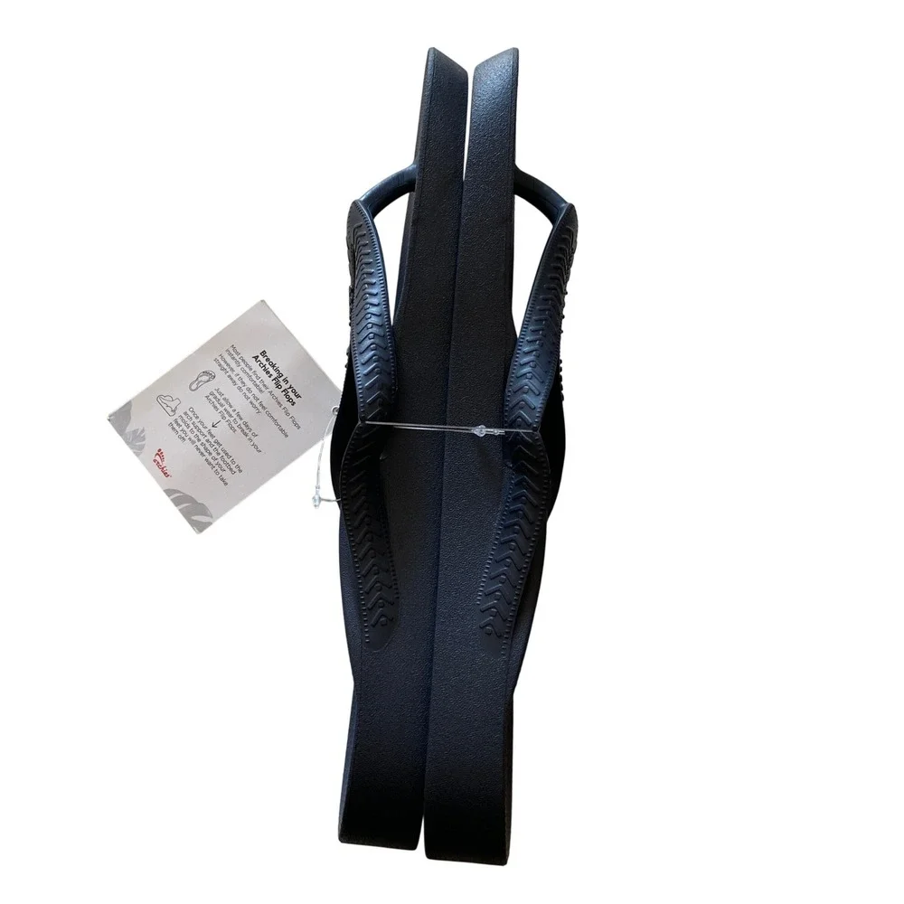Archies Mens Flip Flops Size 11 Navy Blue Arch Support Comfort Thong Sandals NWT